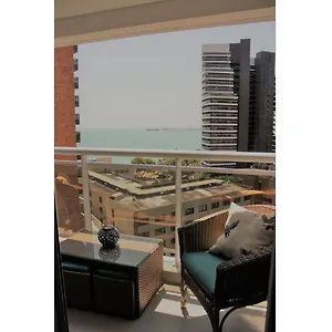  Apartamento Flat No Mais Novo Edifício Conceito Com Linda Vista Mar !!!